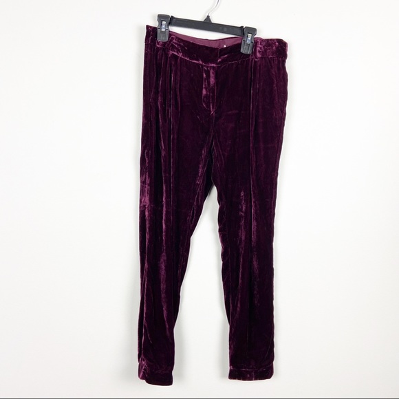 Parker Morgan Velvet Pants in Cordovan Sz 2 - Picture 7 of 10